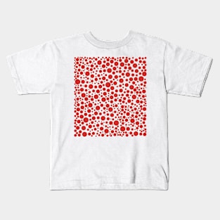 red circles pattern with white background Kids T-Shirt